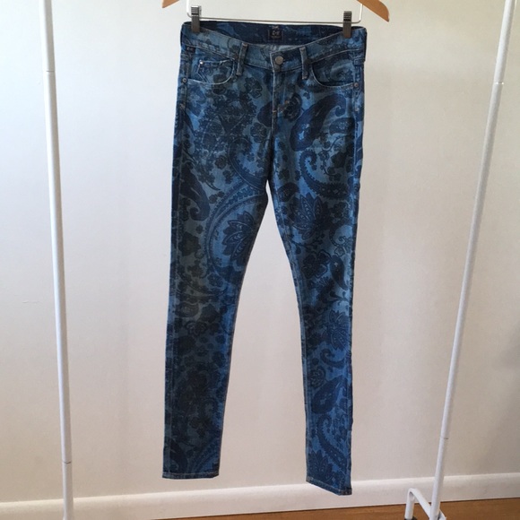 Citizens for Humanity paisley jeans denim skinny - Picture 2 of 9
